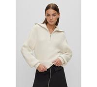 HUGO Womens Open White Sofalia Jumper