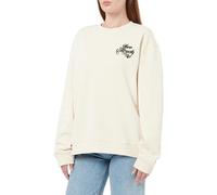 HUGO Women's Oversized Crew_b_4 Sweatshirt, Open White, M