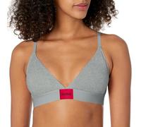 HUGO Women's Red Label Triangle Bra with Removable Padding T-Shirt, Opaque, Light Melange Grey, S