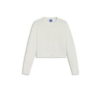 Hugo Women's Sfurry_b Knitted Cardigan, Open White, M
