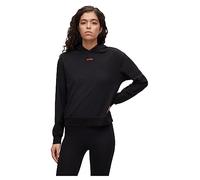 HUGO Women's Shuffle_Hoodie LOUNGEW_Sweatshirt, Black1, M