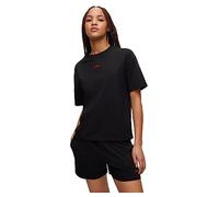 HUGO Women's Shuffle Loungewear_T Shirt, Black1, L