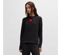 Hugo Womens Snoozie Lounge Sweatshirt in Black - Size Medium