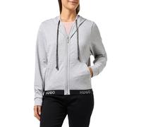 HUGO Women's Sporty Logo_Jacket Loungewear_Jacket, Medium Grey36, M