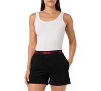 HUGO Women's Sporty Logo_Shorts Loungewear, Black1, XS