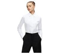 Hugo The Fitted 10211515 Long Sleeve Shirt White 44 Woman