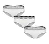 HUGO Women's Triplet Brief Stripe 10272521 Letter, White, L