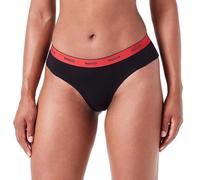 HUGO Women's Triplet Brief Stripe, Black, XL