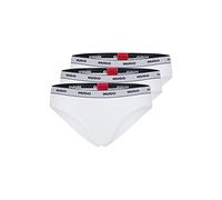 HUGO Women's Triplet Brief Stripe Briefs, White100, L