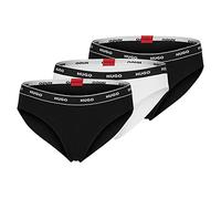 HUGO Three-pack of stretch-cotton briefs with logo waistbands - Style TRIPLET BRIEF STRIPE, 50469657 Patterned S