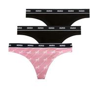 HUGO Women's Triplet Thong Design 10272521, Open Pink, XXL