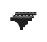 HUGO Women's Triplet Thong Stripe String, Black1, M
