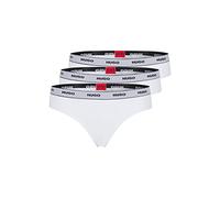 HUGO Women's Triplet Thong Stripe String, White100, S