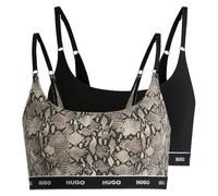 HUGO Women's Twin Bralette Design 10240727 Bralet, 240Open Brown,