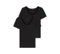 HUGO Women's Twin T-Shirt RN T-Shirt, Black1, M