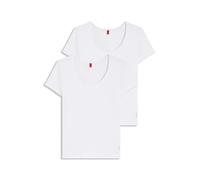 Hugo Short Sleeve Base Layer 2 Units White XL Woman