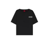 HUGO Womens Unite T-Shirt Printed-Logo Pyjama T-Shirt in a Relaxed fit Black