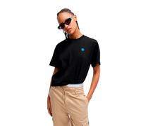 HUGO Cotton-jersey T-shirt with logo badge - Style Vintage Tee_B_1, 50518139 Black M