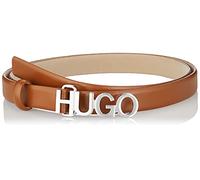 HUGO Women's Zula Belt 2 cm Belt, Medium Brown216, 100