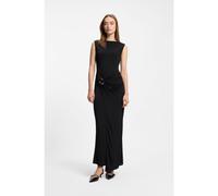 HUGO Wrap-effect dress with buckle detail - Style Nastasiel, 50554034 Black M