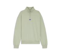 HUGO Cotton-terry sweatshirt with zip collar - Style Neeler, 50522367 Light Green XXL