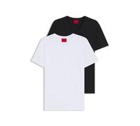 HUGO Zweierpack T-Shirts Aus Stretch-Baumwolle Mit V-Ausschnitt
