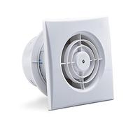 HUGOOME Exhaust Fan 100 mm 12 W 130 m³/h Ventilation Extractor with Anti-Return Check Valve, Window and Wall Mounted Fans for Kitchen Bathroom Greenhouse Garage -4 Inches