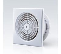 HUGOOME Exhaust Fan 150 mm 18 W 320 m³/h Ventilation Extractor with Anti-Return Check Valve, Window and Wall Mounted Fans for Kitchen Bathroom Greenhouse Garage -6 Inches