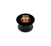 HUGS Cute Monkeys Embracing Each Other PopSockets Adhesive PopGrip