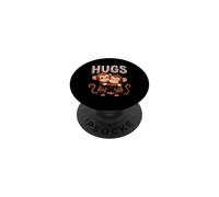HUGS Cute Monkeys Embracing Each Other PopSockets Adhesive PopGrip