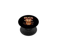 HUGS Cute Monkeys Embracing Each Other PopSockets Adhesive PopGrip