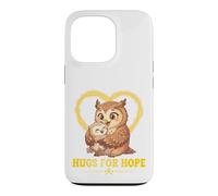 Hugs For Hope Mother Baby Panda Yellow Ribbon Awareness Case for iPhone 13 Pro