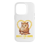 Hugs For Hope Mother Baby Panda Yellow Ribbon Awareness Case for iPhone 14 Pro