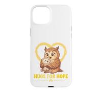 Hugs For Hope Mother Baby Panda Yellow Ribbon Awareness Case for iPhone 15 Plus