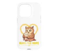 Hugs For Hope Mother Baby Panda Yellow Ribbon Awareness Case for iPhone 15 Pro