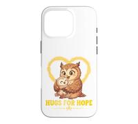 Hugs For Hope Mother Baby Panda Yellow Ribbon Awareness Case for iPhone 16 Pro