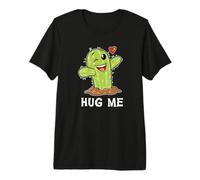 Hugs Free Hug Me Cacti Prickly Cactus Not A Hugger Hugging Premium T-Shirt