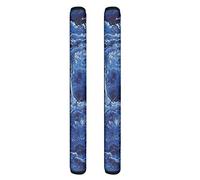 HUGS IDEA 3D Vivid Marble Funny Rock Pattern Elegant Simple Kitchen Appliances Fridge Microwave Dishwasher Door Handle Protector Cover Decor Keep off Food Smudges