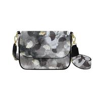 HUGS IDEA Camo Leaf Women's Hobo Handbag Trendy Leather Crossbody Purse with Wide Strap Vintage Shoulder Bag for Lady Lightweight Daily Use Wallet Birthday Gifts