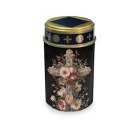 HUGS IDEA Cross Grave Solar Lights for Cemetery Flowers Solar Memorial Lanterns Religious ABS Decor Waterproof Led Lights for Cemetery Pathways & Sacred Ceremonies