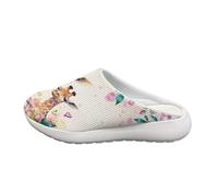 HUGS IDEA Cute Giraffe Floral Clogs for Women Men Garden Shoes Slip-On Mule Beach Sandals House Slippers Lightweight Quick Drying Water Shoes