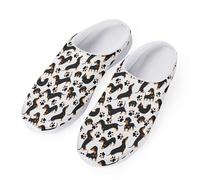 HUGS IDEA Dachshund Paws Print Women's Garden Clogs Shoes Slip On Sandals Breathable Non Slip Clogs Slippers Beach Sandals Casual Water Shoes