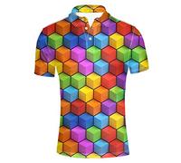 HUGS IDEA Jersery Sport Shirt Mens Colorful Color Short Sleeves Sport Tshirt