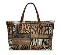 HUGS IDEA Medium Size Purses for Women Tribal Patterns Vintage Leather Purses Brown Turtle Soft Handbags Shoulder with Top Handle Lightweight and Large Capacity