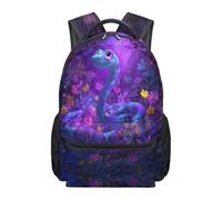 HUGS IDEA Rainbow Axolotl Rucksack for Children 17 Inch School Backpack with Multi-Compartment Lightweight Daypack for Elementary School Bag for Kids 17 Inch Children Book Bag