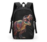 HUGS IDEA Realistic T-Rex Boys Backpack Vivid Dino Bag age 6-12 Casual Daypack Adjustable Padded Straps Primary School Travel Camping Outdoor