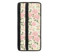 HUGS IDEA Refrigerator Door Handle Cover Fridge Oven Handle Pad Pink Rose Floral Pattern, Vitange Kitchen Decor Keep Your Appliance Clean