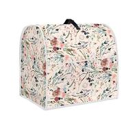 HUGS IDEA Vintage Floral Kitchen Stand Mixer Cover Replacement Accessories Kitchen Blender Cover with Top Handle and Pocket Food Mixer Cover Decorations
