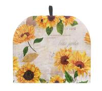 HUGS IDEA Vintage Sunflower Tea Cozy Tea Cosy for Teapots Home and Kitchen Decorative Teapot Dust Cover Kettle Cover Accessories