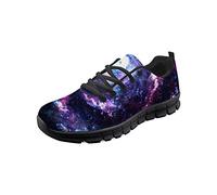 HUGS IDEA Women Men Galaxy Sneakers Lightweight Athletic Running Shoes